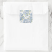 Carré Blue Hydrangea Floral Sticker • Coastal Gift (Sac)