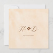 Carré Boho Mariage 2 Invitation (Dos)