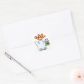 Carré Boo ! Halloween - Sticker (Enveloppe)