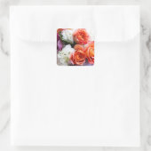 Carré Bouquet De Roses, Orchidées, Sticker Hydrangea (Sac)