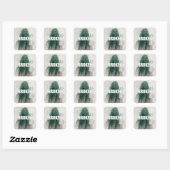 Carré BROKEN teal-haired figure sticker (Feuille)