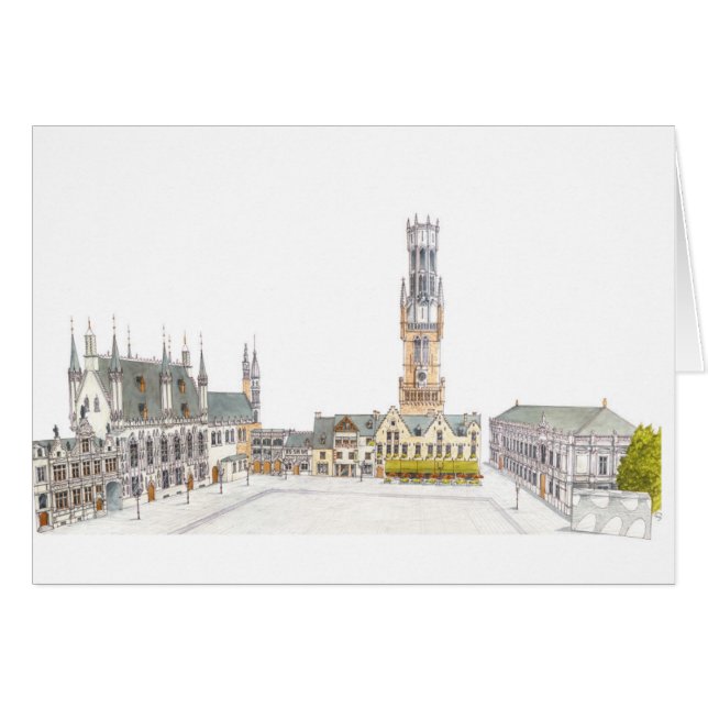 Carré brûlant. Bruges Belgique. (Devant horizontal)