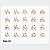 Carré Bycicle Chef Art Sticker (Feuille)