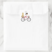 Carré Bycicle Chef Art Sticker (Sac)