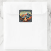 Carré Camping et Sticker randonnée (Sac)