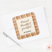 Carré Candle Sticker 3-in || blessed thankful grateful (Enveloppe)