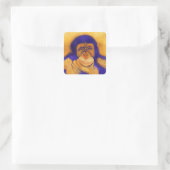 Carré Caput Mortuum CHEETAH CHIMP STICKER (Sac)