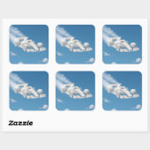 Carré Car cloud square sticker description (Feuille)