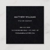 Carré Carré, carte de visite noir (Dos)