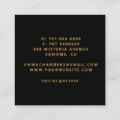 Carré Carte de visite (Dos)