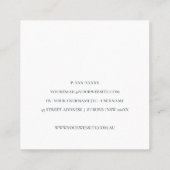 Carré Carte de visite (Dos)