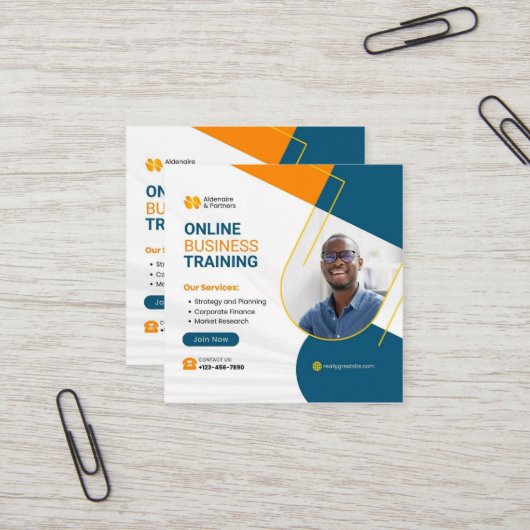 Carré Carte de visite (Devant/Arrière en situation)