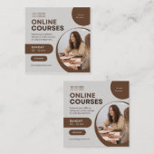 Carré Carte de visite (Devant / Derrière)