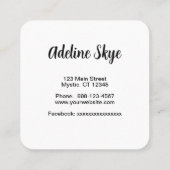 Carré Carte de visite (Dos)