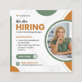 Carré Carte de visite (Dos)