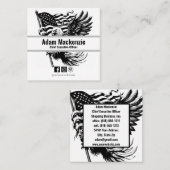 Carré Carte de visite (Devant / Derrière)