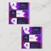 Carré carte de visite (Devant / Derrière)