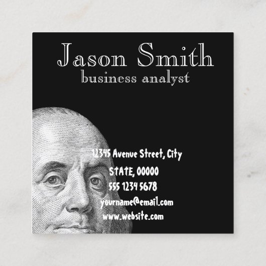 Carré Carte de visite (Dos)