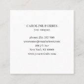 Carré Carte de visite (Dos)