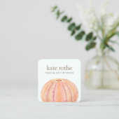 Carré Carte de visite à thème de la plage d'Urchin de me (Debout devant)