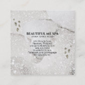 Carré *~* Carte de visite Abstrait de Parties scintillan (Dos)