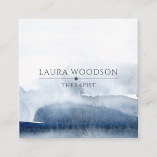 Carré Carte de visite Abstrait de thérapie par frottemen