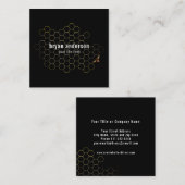 Carré Carte de visite apiculteur (Devant / Derrière)