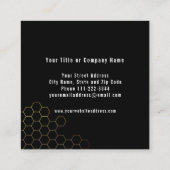 Carré Carte de visite apiculteur (Dos)