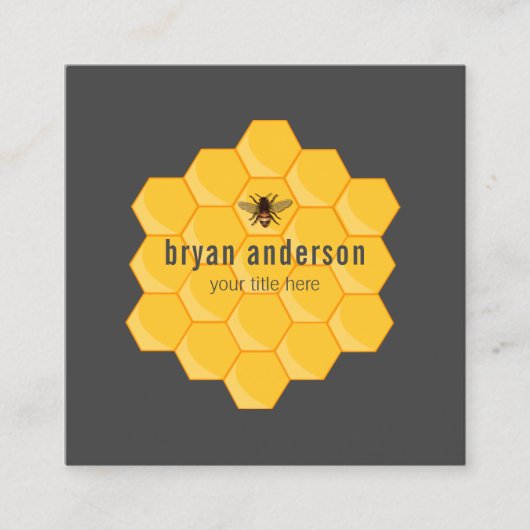 Carré Carte de visite apiculteur (Devant)