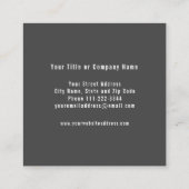 Carré Carte de visite apiculteur (Dos)