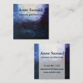 Carré Carte de visite artistique impressionnant (Devant / Derrière)