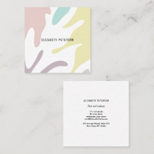 Carré Carte de visite avec arrière - plan moderne.