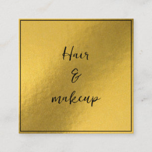 Carré Carte de visite avec arrière - plan or