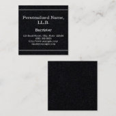 Carré Carte de visite Barrister professionnel (Devant / Derrière)