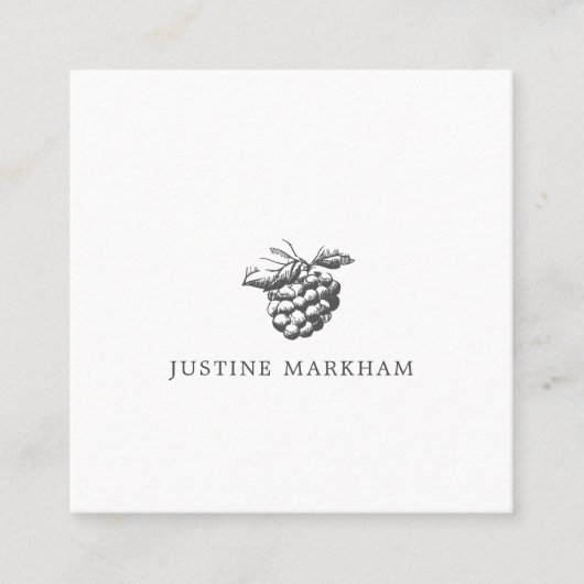 Carré Carte de visite Berry quintessence (Devant)