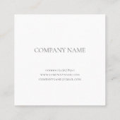 CARRÉ CARTE DE VISITE BLANC BOTANIQUE "HAWTHORN" (Dos)