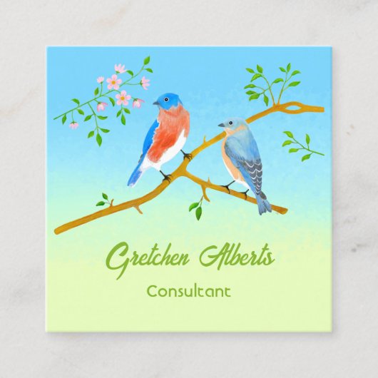 Carré Carte de visite Bluebirds Square (Devant)