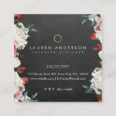 Carré Carte de visite botanique de dessinateur (Dos)