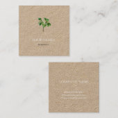 CARRÉ CARTE DE VISITE BOTANIQUE "MAGNOLIA" PAR REDOUTÉ (Devant / Derrière)