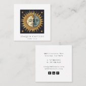 Carré Carte de visite céleste Sun Moon (Devant / Derrière)