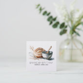 Carré Carte de visite chef cuisinier (Debout devant)