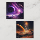 Carré Carte de visite cosmos (Devant / Derrière)