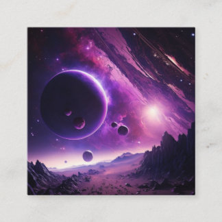 Carré Carte de visite cosmos