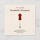 Carré Carte de visite créatif de couture (Dos)