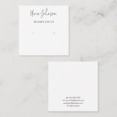 Carré Carte de visite d'affichage d'oreille de script mo (Devant / Derrière)