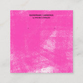 Carré Carte de visite d'affichage Fuchsia Pastel (Devant)