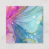 Carré Carte de visite d'aquarelle vide (Devant)