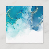 Carré Carte de visite d'aquarelle vide (Devant)