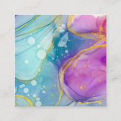 Carré Carte de visite d'aquarelle vide (Devant)