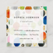 Carré Carte de visite d'art de la Parties scintillant d' (Dos)